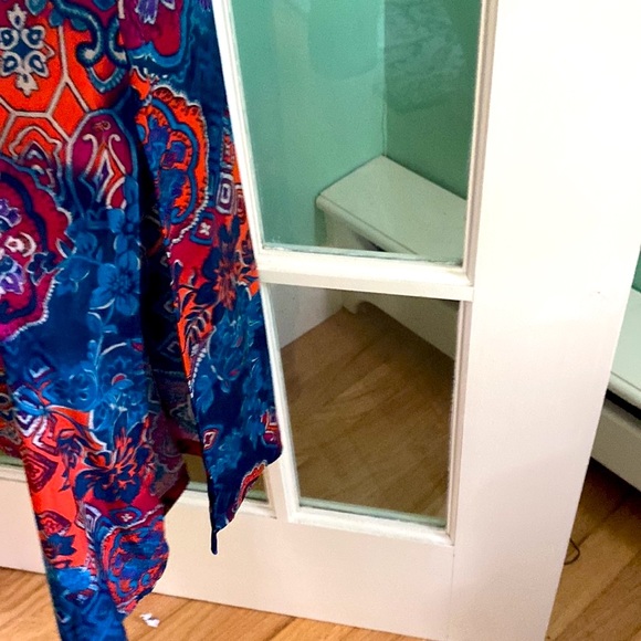 Anne Klein Maxi Halter Dress, Gorgeous Geometric Print, Size 6 - Picture 13 of 14